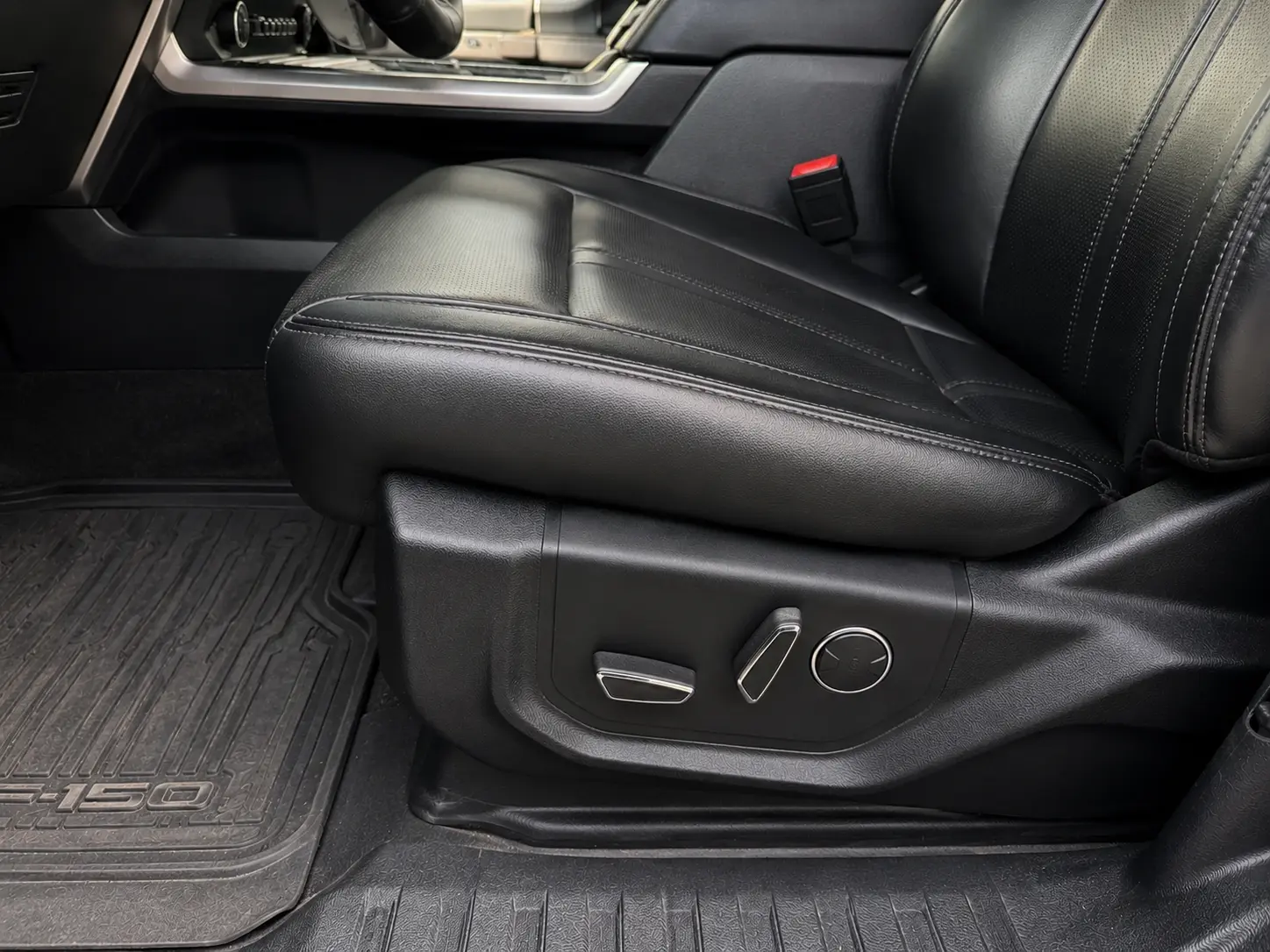 After Ford F-150 driver seat side panel repair
