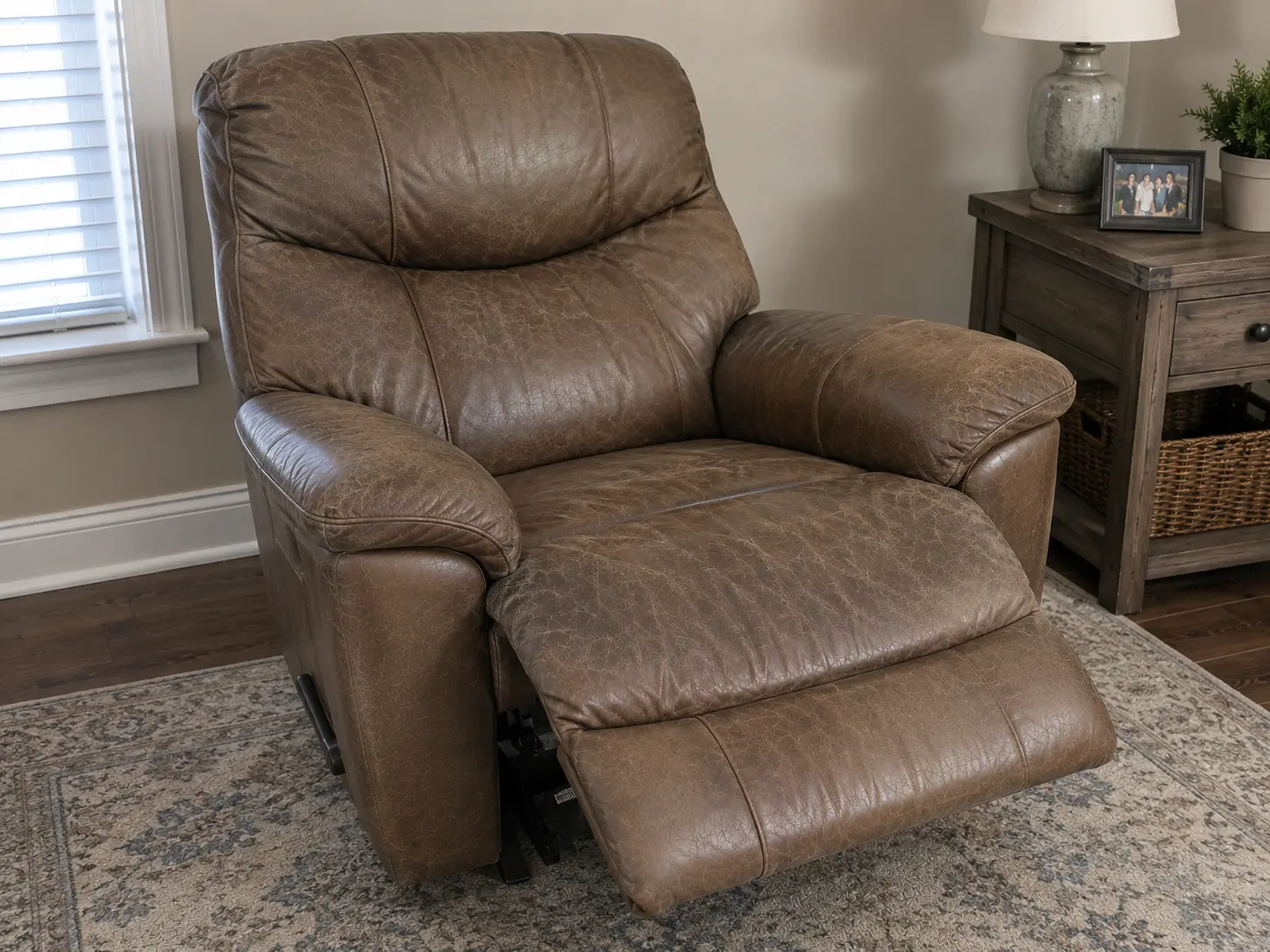 Before recliner cleaning