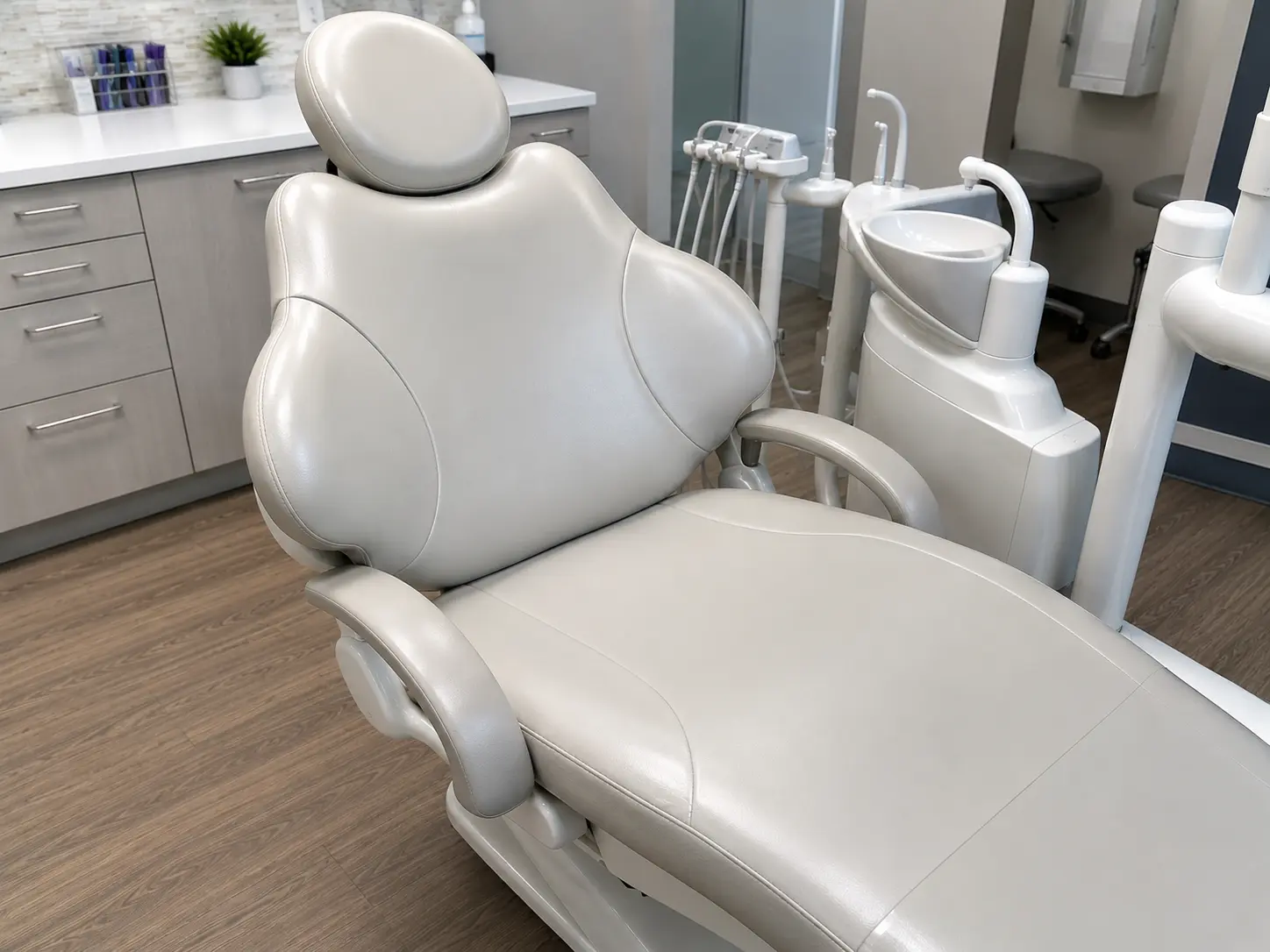 After dental chair upholstery replacement