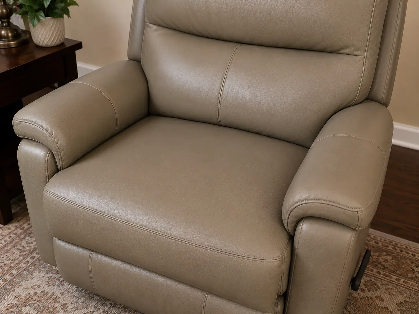 After leather recliner damage repair