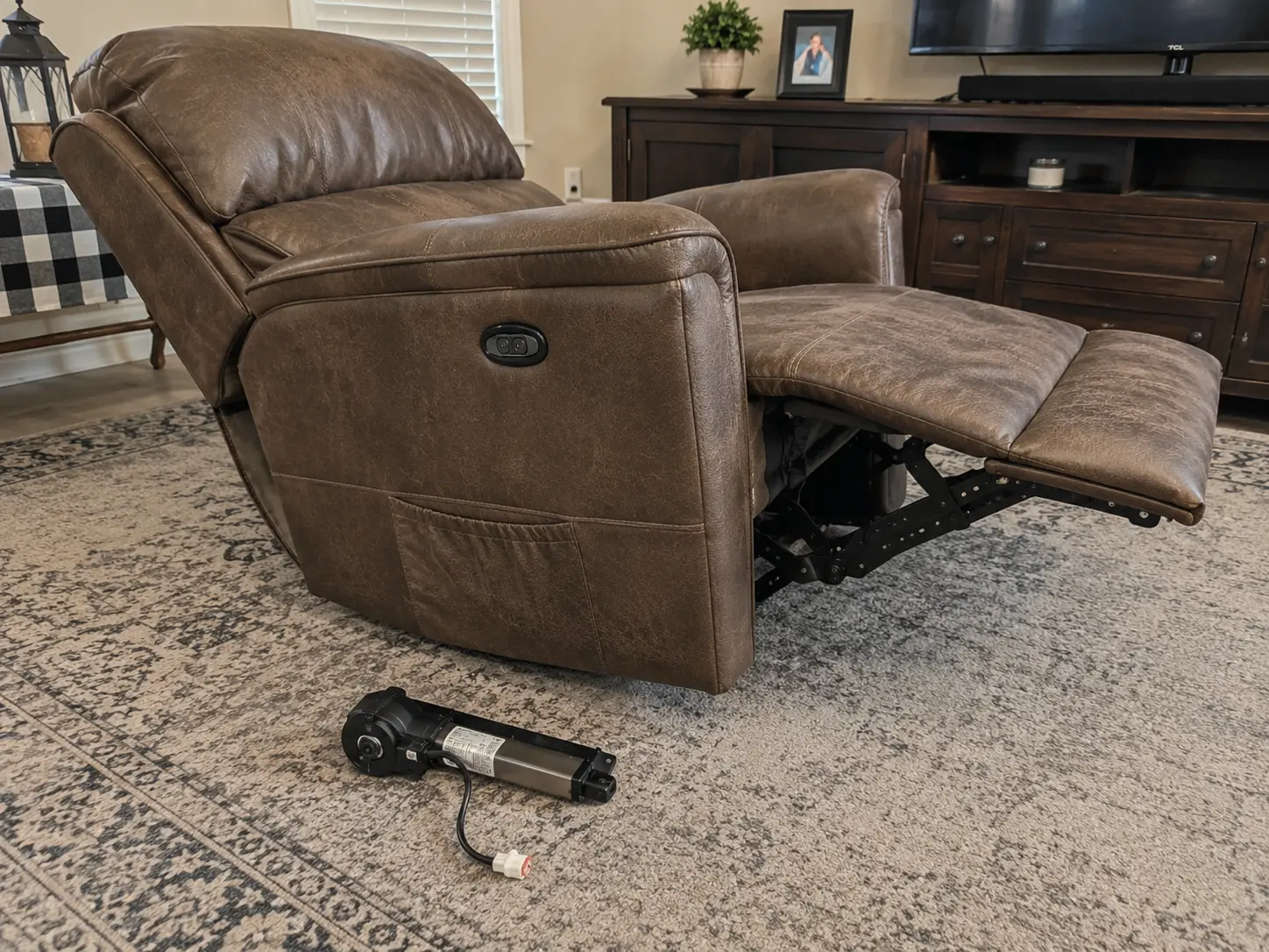 Before power recliner motor replacement